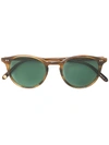 Garrett Leight Clune Round-frame Sunglasses In Braun