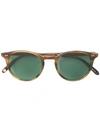 Garrett Leight Clune Round-frame Sunglasses In Brown