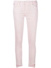 7 FOR ALL MANKIND 7 FOR ALL MANKIND PYPER CROPPED JEANS - PINK,SL4V500MW12764385