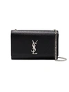 Saint Laurent Medium Kate Monogram Shoulder Bag In Black
