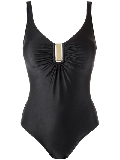 Lygia & Nanny Mirassol Gathered Detail Swimsuit In Black