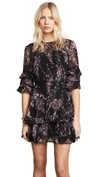 keepsake light up mini dress Keepsake Light Up Mini Dress In Black Wildflower Floral