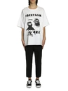 Facetasm Oversize Printed Cotton Jersey T-shirt In Bianco