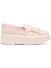 Hogan H355 Maxi Sole Pink Loafers In Pink