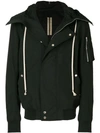 RICK OWENS DRKSHDW HOODED BOMBER JACKET,DU18S3764FM12742317