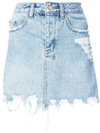 KSUBI MINI MOSS DENIM SKIRT,500000009612701417