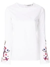 ESSENTIEL ANTWERP contrast-sleeve blouse,PARADISE12729420
