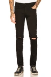 Ksubi Black Van Winkle Jeans In Black Slash