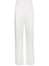 GIVENCHY Silk Wide Leg Trousers,BW501Y10BS