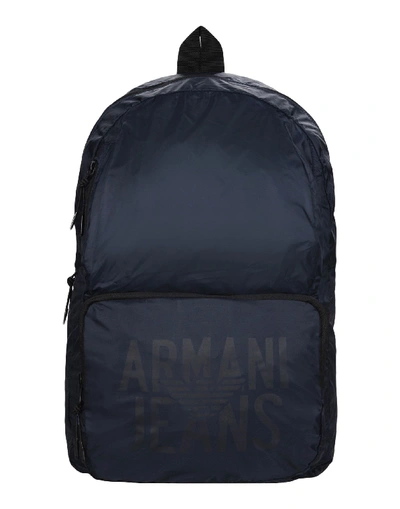 Armani Jeans Backpack & Fanny Pack In Dark Blue