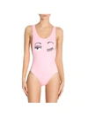 Chiara Ferragni Beachwear In Rose-pink Polyester In Pink