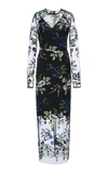 DIANE VON FURSTENBERG CREWNECK EMBROIDERED DRESS,12104DVF