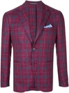 CANTARELLI PLAID FITTED JACKET,253879R11812730613