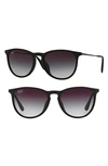 Ray Ban Ray-ban Erika Classic 57mm Sunglasses In Matte Black