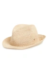 HELEN KAMINSKI RAFFIA CROCHET PACKABLE SUN HAT - BEIGE,FAI