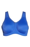Wacoal Sport High-impact Underwire Bra 855170 In Dazzling Blue/ Gray