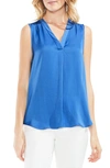 VINCE CAMUTO RUMPLED SATIN BLOUSE,9128041