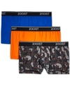 2(x)ist (x)ist Cotton Stretch No-show Trunks, Pack Of 3 In Pop Camo - Charcoal / Lapis Blue / Golden Poppy