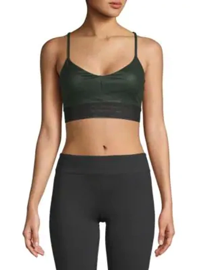 Electric Yoga Strappy V-neck Sports Bra In Black