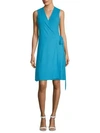 VINCE CAMUTO Belted Wrap Dress,0400097696040