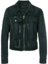 DIESEL BLACK GOLD cropped moto jacket,00SEX2BGPSK12737683