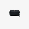 PRADA PRADA BLACK LOGO MAKEUP POUCH WITH HANDLE,1NE8662AB512538720