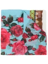 DOLCE & GABBANA tassel print floral scarf,FS184AGDL3112759593