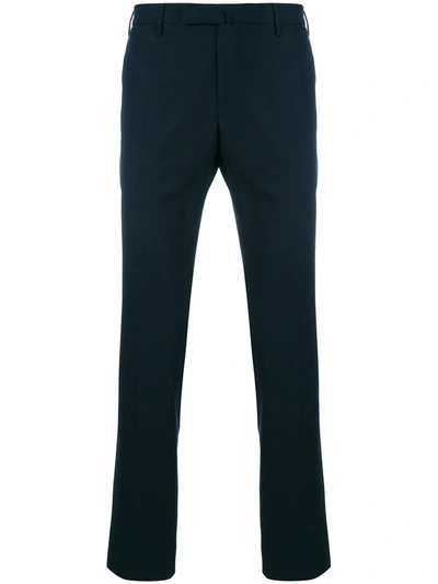 Incotex Straight-leg Cotton Trousers In Blue