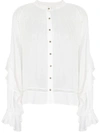 AJE ruffled peasant blouse,AMPLA12742877