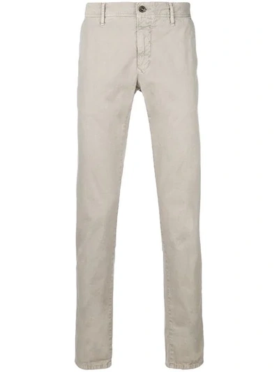 Incotex Slim Fit Trousers In Panna