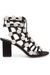 ALEXANDER WANG RAINEY STUDDED SUEDE SANDALS