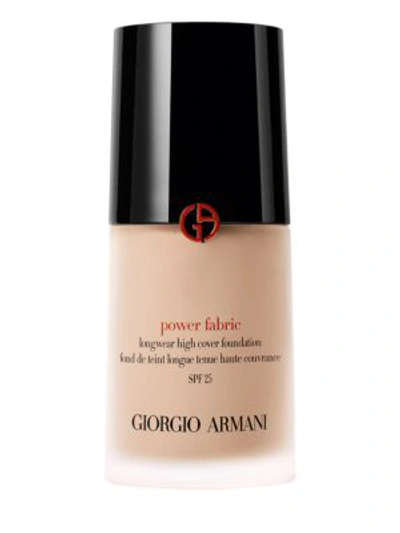 Giorgio Armani Power Fabric Longwear High Cover Foundation With Spf 25 In 3.5