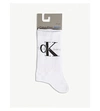 CALVIN KLEIN LOGO COTTON-BLEND SOCKS,90857683