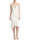 NICHOLAS Bandage Ruffle Dress