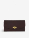 Mulberry Womens Red Darley Leather Wallet In Oxblood