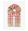 BURBERRY Giant check cashmere scarf