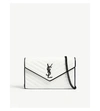 SAINT LAURENT Monogram quilted leather wallet-on-chain