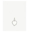 LOQUET HEART-SHAPED 9CT WHITE-GOLD PENDANT NECKLACE,93552882