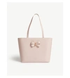 TED BAKER BOW SMALL LEATHER SHOPPER BAG