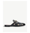 GUCCI PRINCETOWN EMBROIDERED LEATHER SLIPPERS,783-10004-1525809019