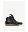 ISABEL MARANT BILSY LEATHER WEDGE TRAINERS