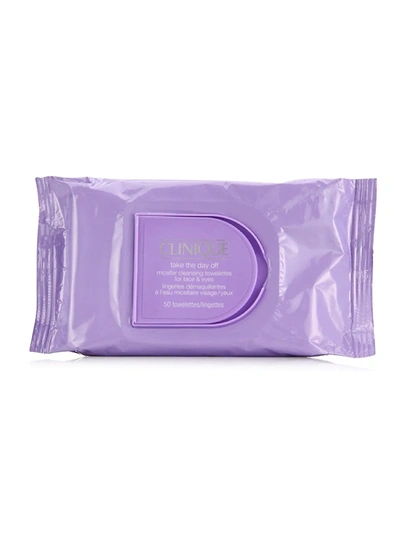 Clinique Take The Day Off Micellar Cleansing Towelettes For Face & Eyes Makeup Remover, 50 Towelettes In Default Title