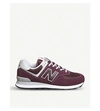 NEW BALANCE 574 SUEDE AND MESH TRAINERS