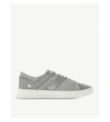 DUNE Eboni snake-embossed leather sneakers