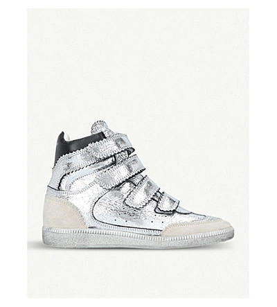 Isabel Marant Bilsy Wedge Trainers Silver | ModeSens