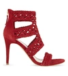 SANDRO Agate suede heeled sandals