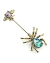 BEN-AMUN CRYSTAL SPIDER & INSECT PIN,PROD209610146