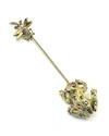BEN-AMUN CRYSTAL FROG & INSECT PIN,PROD209640126