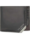 Ted Baker Metal Corner Wallet In Black