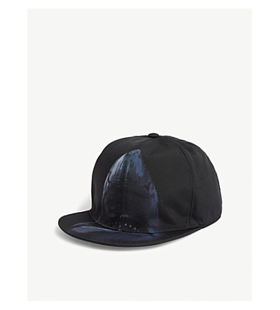 Givenchy Shark Nylon Cordura Baseball Hat In Black